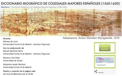 Diccionario biográfico de Colegiales Mayores Españoles (1560-1650)